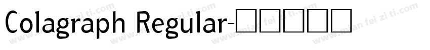 Colagraph Regular字体转换